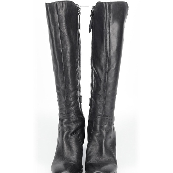 Franco Sarto Black Wedge Boots - Picture 2 of 7